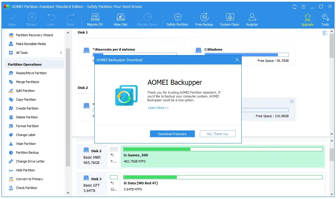 AOMEI Partition Assistant 