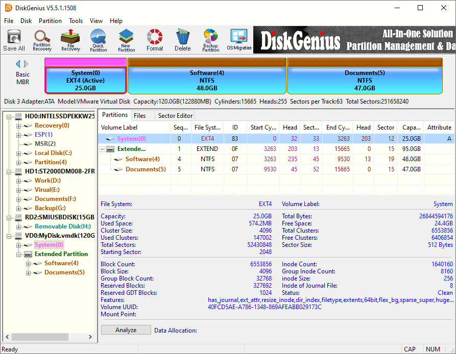 DiskGenius Professional 5.5.1.1508 